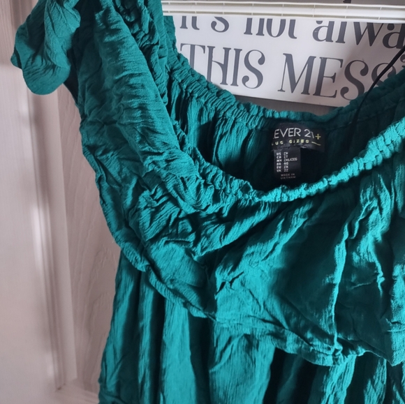 Forever 21 Turquoise Summer Top - Picture 3 of 5